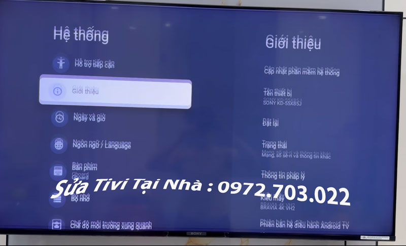 Thay Màn Hình Tivi Sony 43 inch