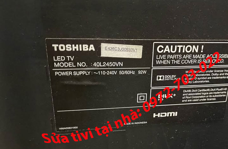 Tivi Toshiba Mất Tiếng